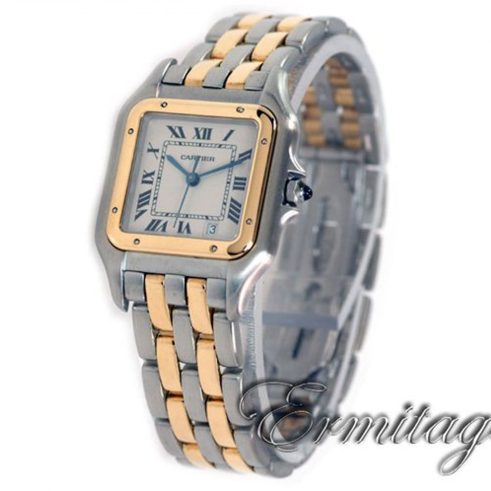 Cartier Tank Panthere W25028B6 Gold & Steel